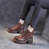 New Style Shoes, Thick-soled Boots, Women's Shoes, Versatile Retro Single Boots, Height-increasing Women's Boots