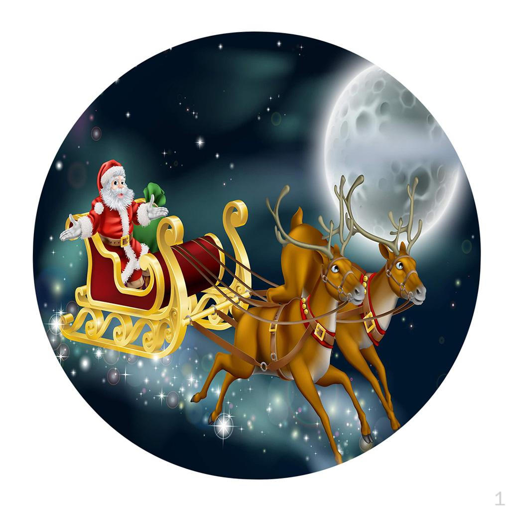 

Тематическая водонепроницаемая скатерть для круглого диаметра 0,2 м Santa Claus