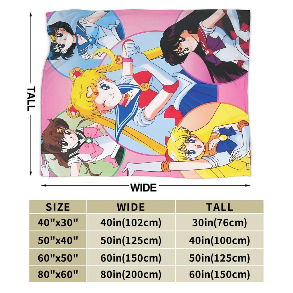 Super Warm BlanketKids Adult Airplane Travel Sailor Moon Throw Blanket  Flannel Bedspread For Outdoor Funny Sofa Bed Cover