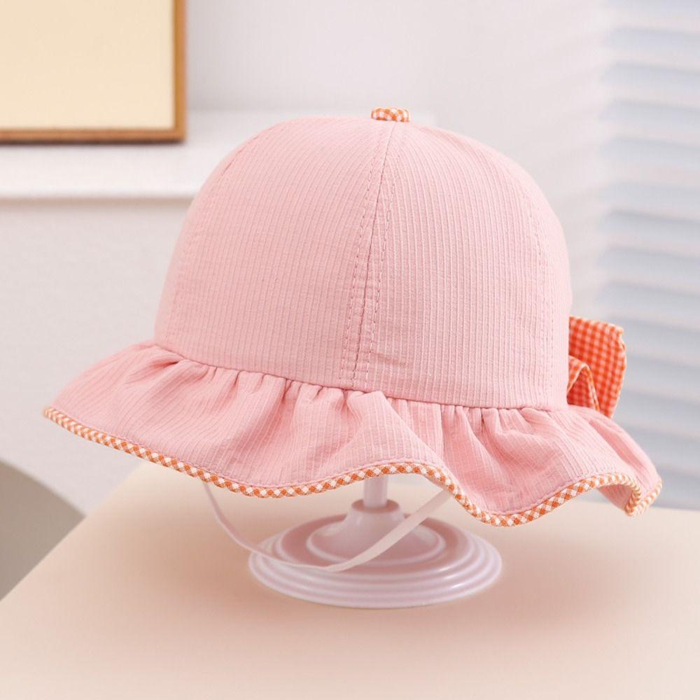 Wide Brim Kids Bucket Cap UV Protection Baby Fisherman Hat Children Sun Visor Hat  Outdoor