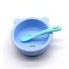 Infant Tableware: Free Name Printing on Bowls plus Spoons Silicone Fabric Personalized Gifts designed for Boys plus Girls