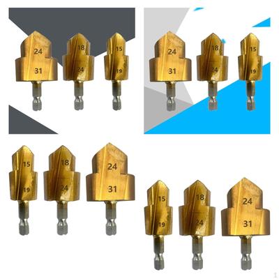 2x Ppr Lifting Stepped Drill Bit 3x Easy Installation Versatile Wear Resistant for Water Pipe Repair