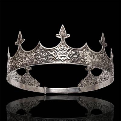 Barock Vintage Metall Kreis Tiaras Royal Queen King Crown Braut Diadem Prom Kopfschmuck Hochzeit Haarschmuck Kopfschmuck