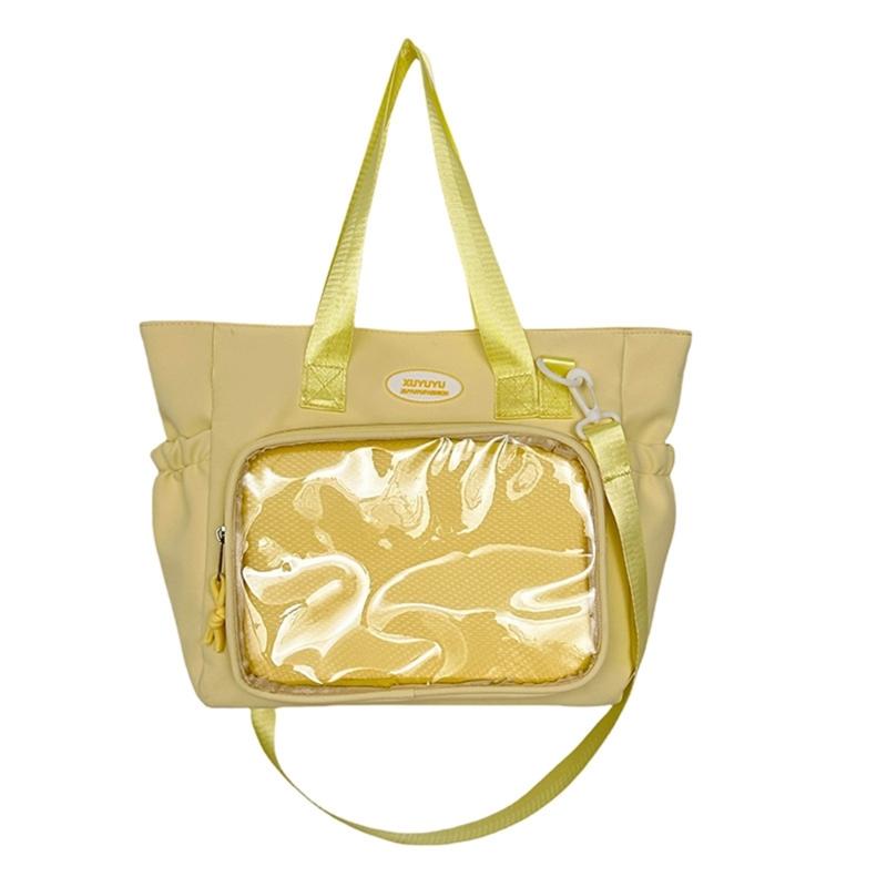 Прозрачная сумка-мессенджер Модная Ita-сумка Наплечная сумка через плечо Аниме-сумка с прозрачным окном Сумка-портфель для женщин Девушек Подарки жёлтый 1530₽