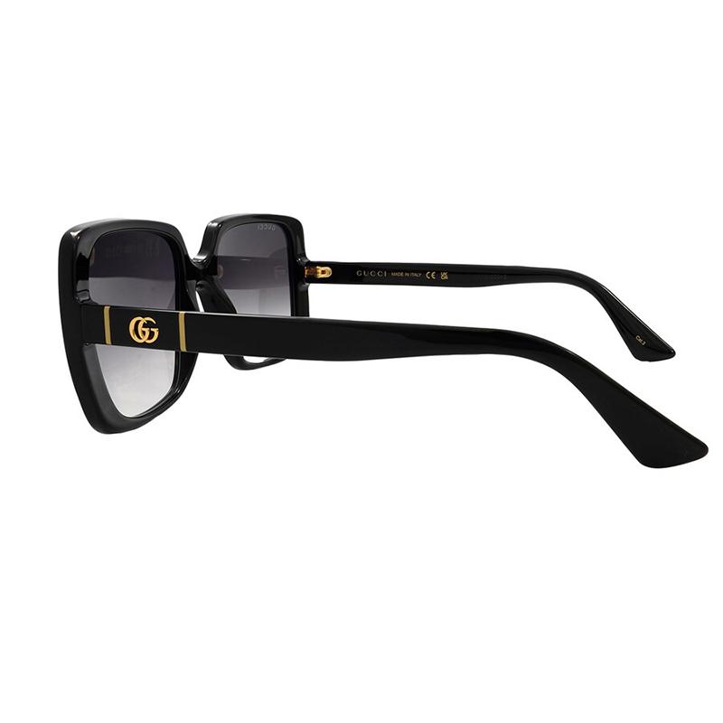 Gucci Brillen Eckiger Rahmen Sonnenbrillen Schwarz Damen