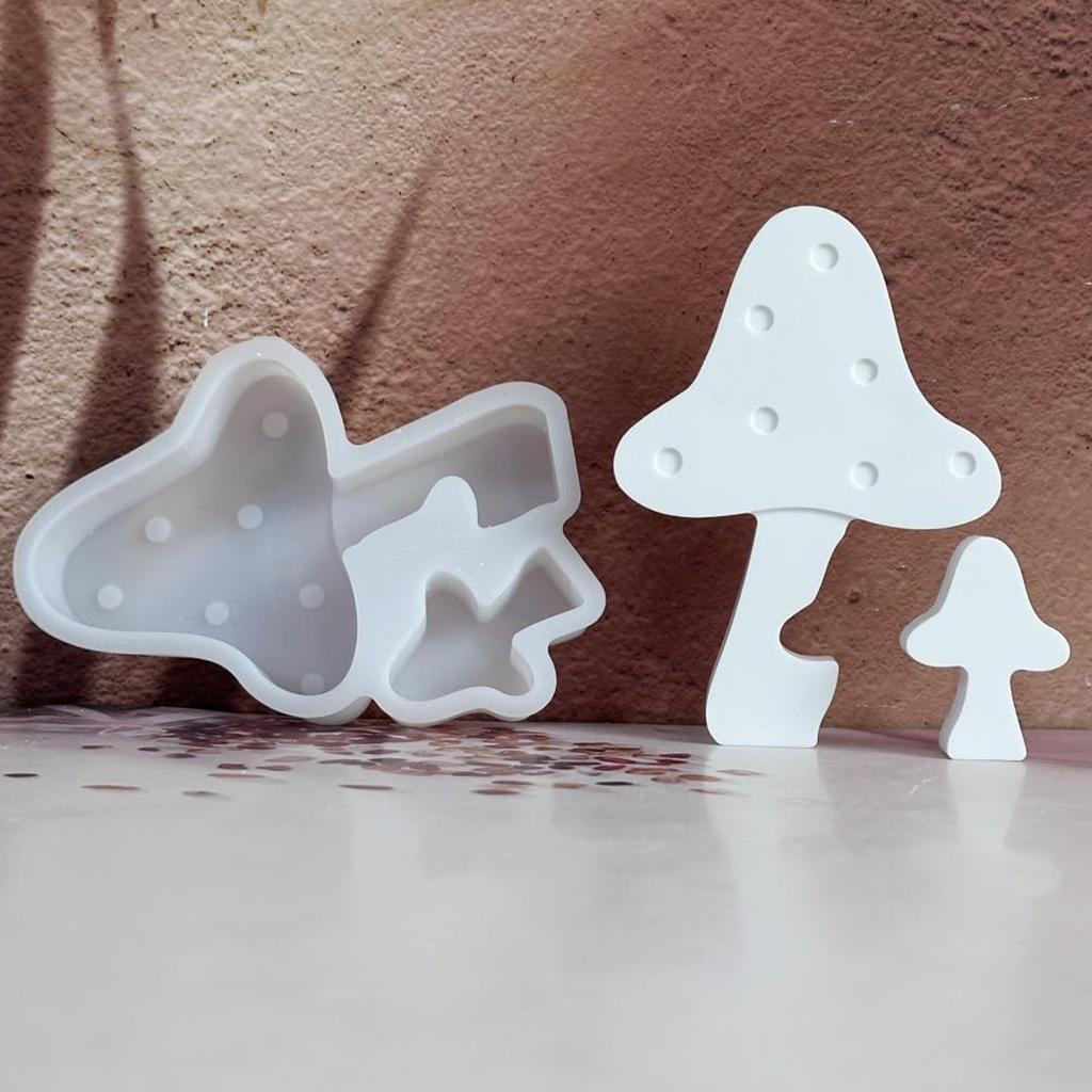 Svamp Silikonform DIY Gjutform Gipsform för DIY Höstdekoration Ljus