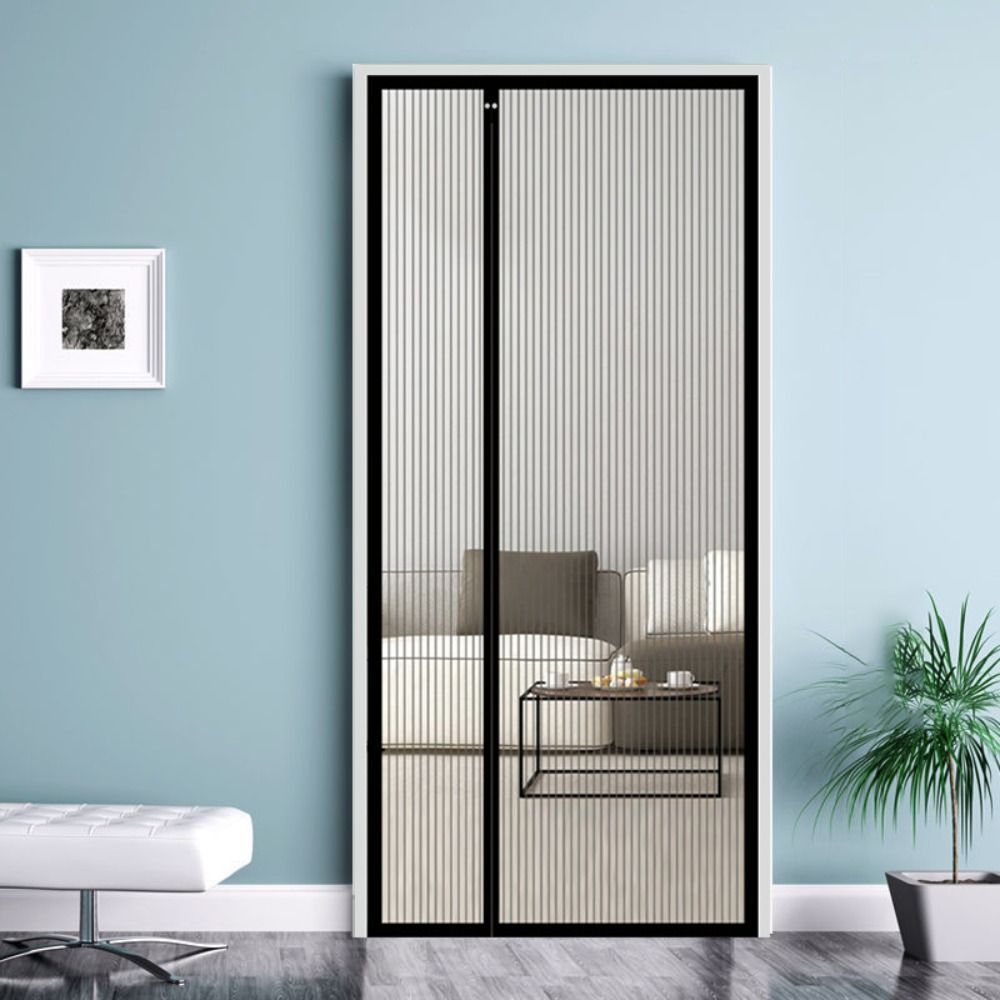 Selbstklebendes Türvorhang Magnetisches Automatisches Schließen Fenstermasche Mückennetz Wohnzimmer