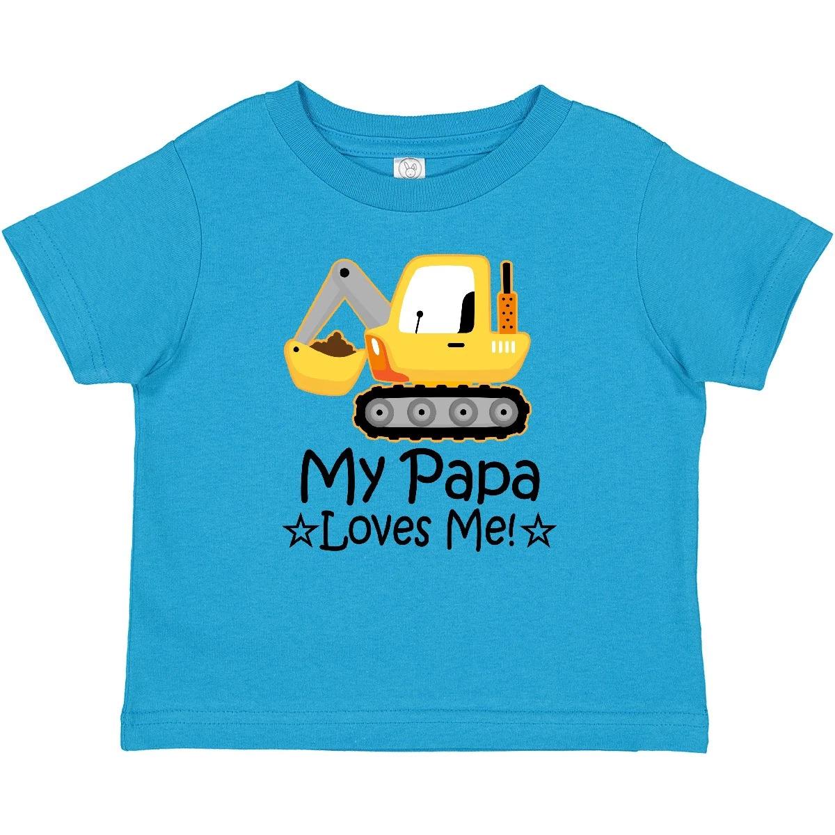 Inktastic My Papa Loves Me Grandchild Truck Baby T-Shirt Boys From Outfit Infant 160