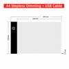 Three Level Dimmable Led Light Pad Brightness Adjustable Led Drawing Copy Board  Painting