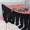 Rede Hamster Porquinho da Índia Coelho Canto com Franja Universal Casa Esconderijo Tenda Escondida para Pequenos Animais e Uso Multifuncional