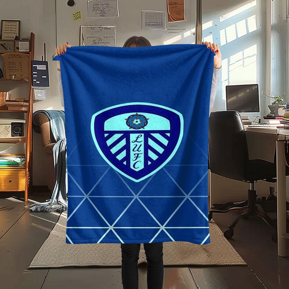 Leeds Soccer Blanket, High Quality Comfortable for All Seasons, Home Decor, Warmth and Comfort
