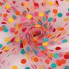 Creative Gift Colorful Polka Dot Tulle Fabric Sheer Lightweight Organza Gauze Polyester Soft Wrapping Paper Bow Making