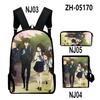 Timeless Unique Cool Danmachi 3D Design 3pcs/Set pupil Learner Bags Everyday Laptop Rucksack Backpack Sling Carry Tote Pencil Pouch