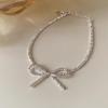 Geometric Silver Bow Knot Ring: Stylish, Versatile, and Fashionable Finger Ring for Women
