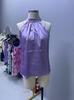 Autumn Satin Solid Color Off-the-Shoulder Halter Top for Women