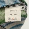 KENZO JEANS 90s Vintage Hokusai tag made in Japan Overall handle 7 minutes sleeve Mock neck Cut Women Used