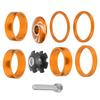6Pcs Bike Headset Spacer Aluminium Alloy Bicycle Handlebar Stem Spacers for Mountain BikeGold