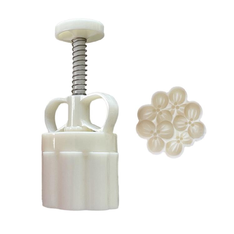 Plastic Material Mooncake Molds Mooncake Stamps Osmanthus Shaped DIY Baking Mold 1