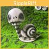 Colorful Head-shaking Skull Snail Figurine Perfect For Halloween Garden Decor
