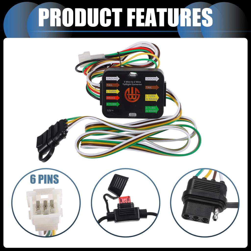 INFINAUTO 4 Pin Trailer Wiring Harness Kit for Subaru for Forester Legacy Outback Tribeca