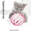 3Pcs Interactive Kitten Ball Toys With Bell Mouse Feather Lightweight Bite Proof Pet Play Toy for Cat Relaxing Exercise