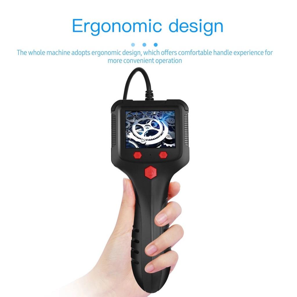 Professional Industrial HD Endoscope with 2.4Inch LCD Screen 8mm Borescope Inspection Camera Endoscope for Cars Endoscopio