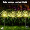 Solar Garden Lights Outdoor Waterproof Firework String Light Smart for Yard Decorative Outside LED Sparkler Lamp 8 Lighting Mode