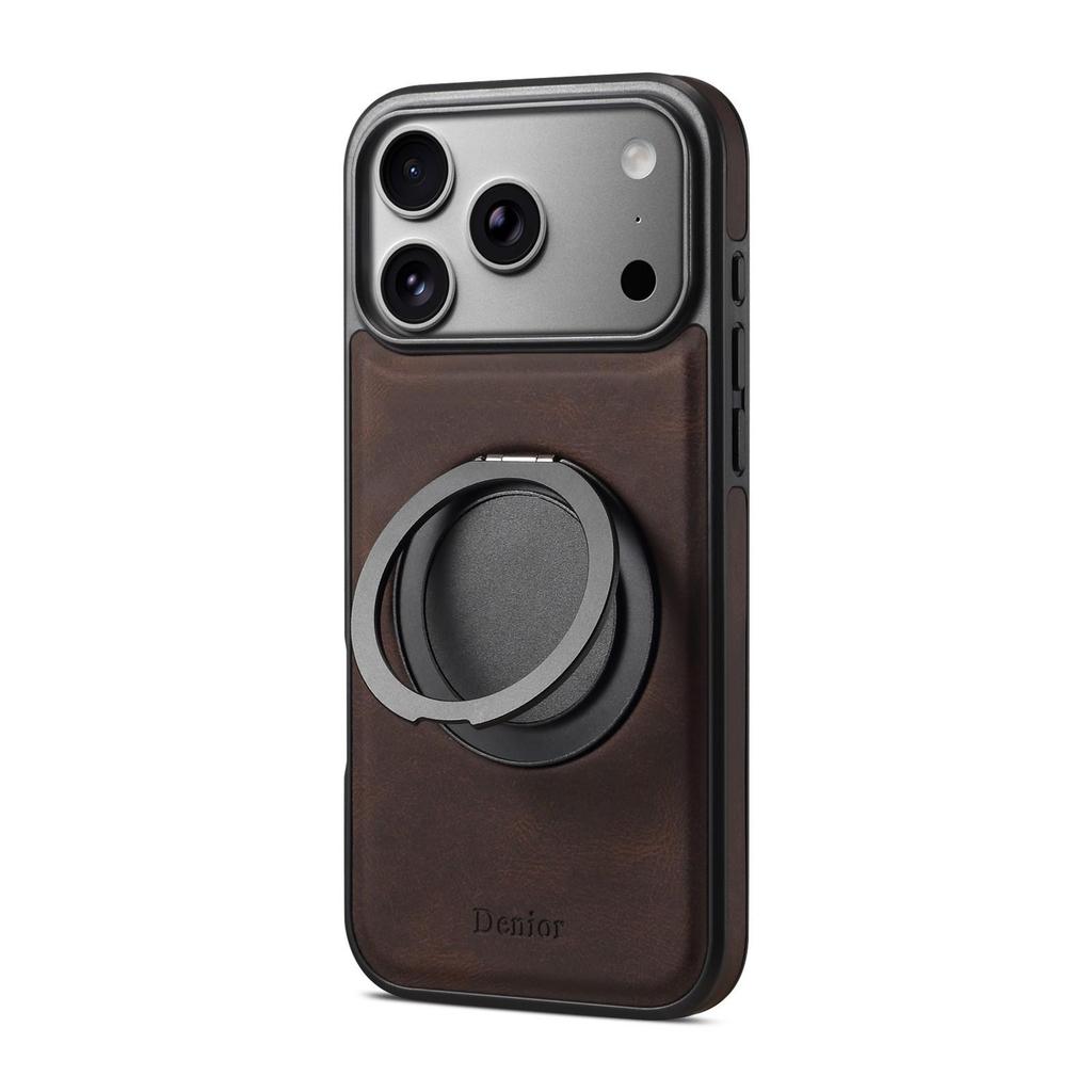 Denior Magnetic Rotating Stand Phone Case for iPhone 17 Pro with MagSafe Function