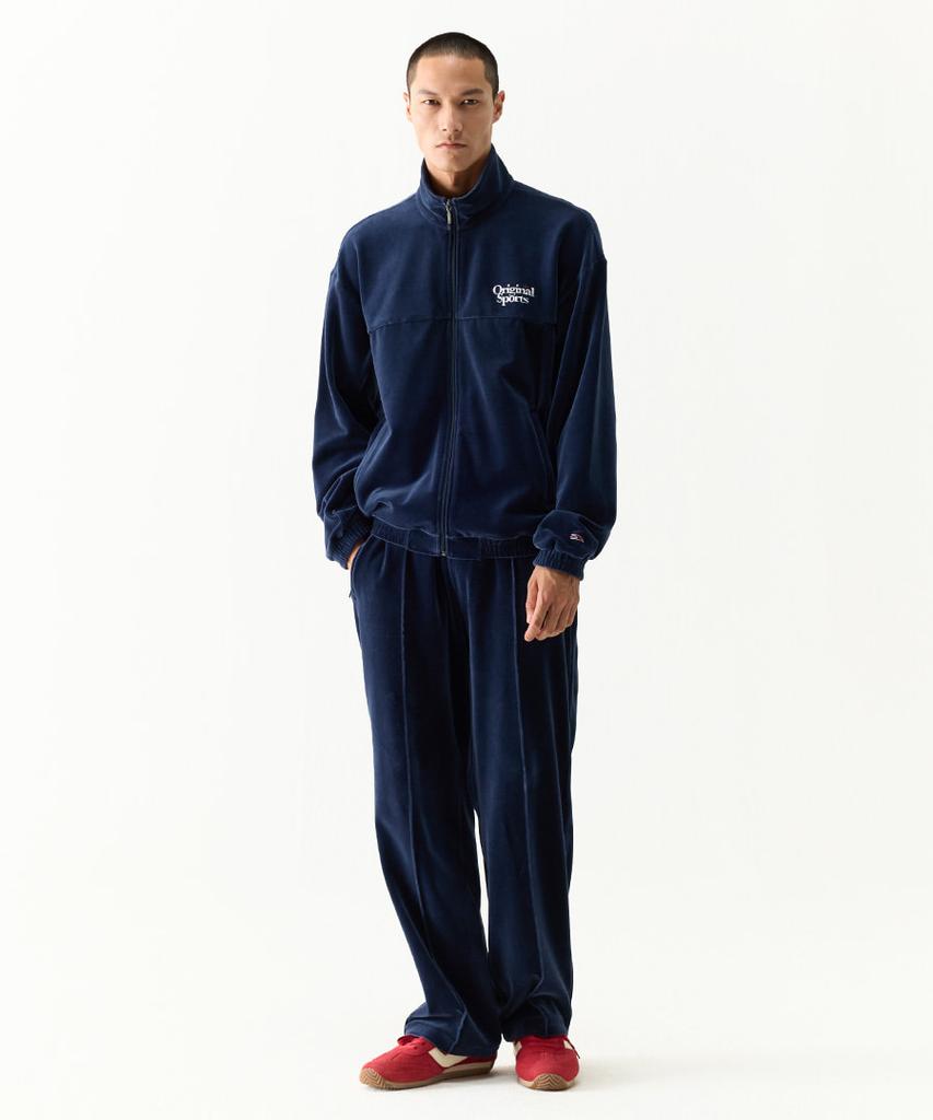 PRO-SPECS Velour Straight Pants Navy