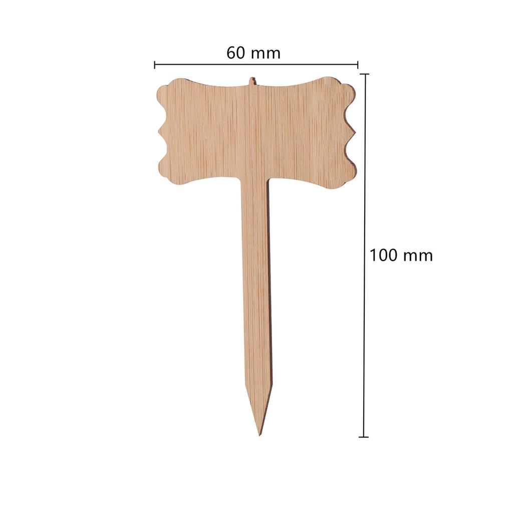 Plant Labels Wooden Plant Sign Tags Multi-Type Bamboo Garden Markers Bonsai Seed Potted Flower Vegetable Succulent Tool 5/50Pcs