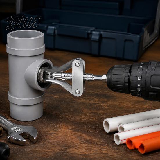 Valve Joint Removal Broken Pipe Extractor Tool for 1/2 3/4 And 1 Inch Pipes Hardened Steel Damaged Stubborn Remover Thread with 1/4 Hex Shank Shower