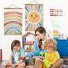 ZTGDA I Am Kind I Am Brave Wall Art,Positive Hanging Poster, Classroom Wall Art Decor, Rainbow Affirmations Poster for Kids Room, Nursery,Playroom,