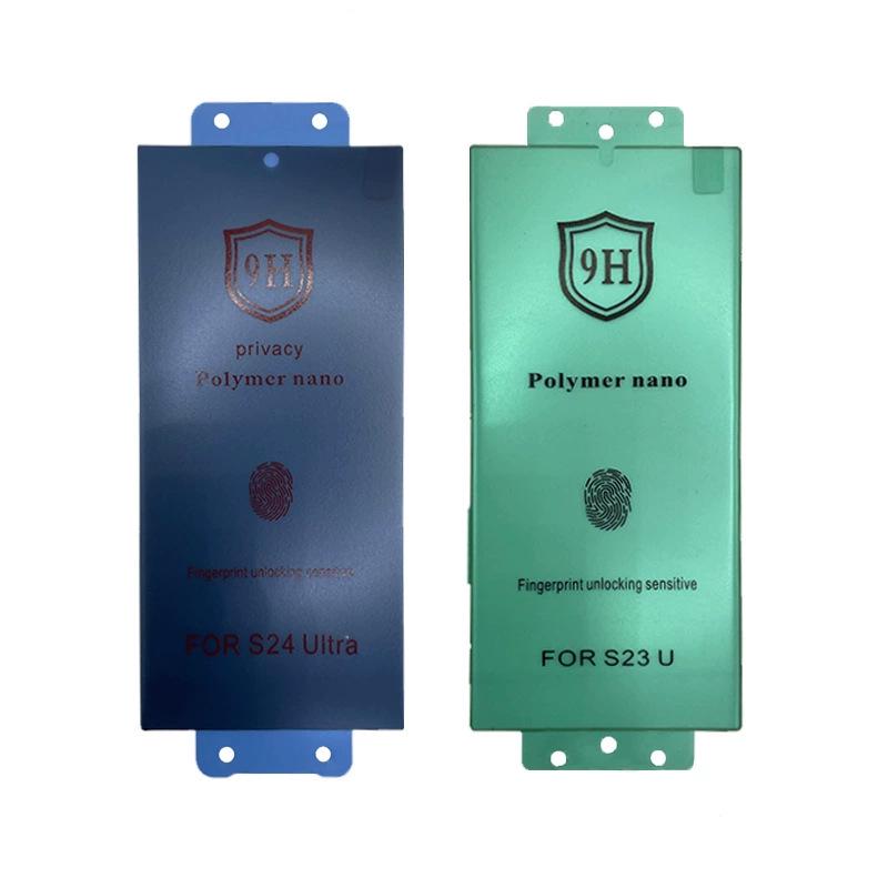Compatible Samsung S25 Ultra, S24, S23, S22U Privacy Hydrogel.