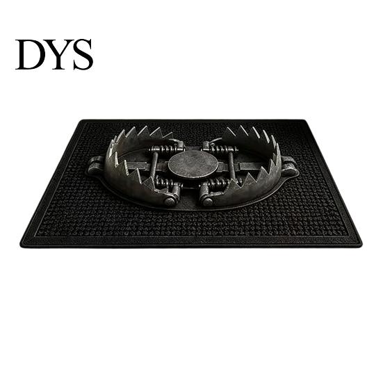 Quick Dry Kitchen Mat 3D Trap Prank Rug, Bear Illusion Door Mat, Funny Welcome Non-slip Rug for Entrance Bathroom Bedroom Porch