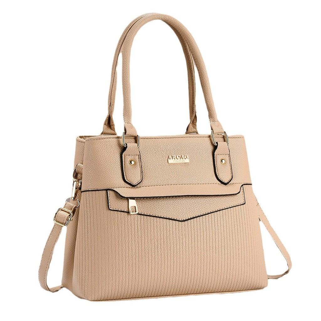 Elegant Black Pu Tote Bag For Women With Stylish Design And Interior Spacious