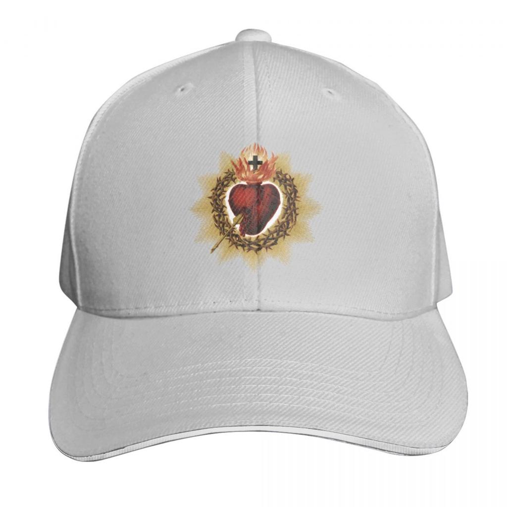 Sacred Heart Of Jesus Catholic Baseball Cap Summer Beach Travel Streetwear Hip Hop Trendy Vintage Retro Embroidered