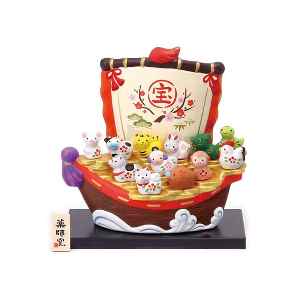Украшение-корабль сокровищ Якусигама [152] Новогоднее украшение со знаком зодиака, Счастливый амулет