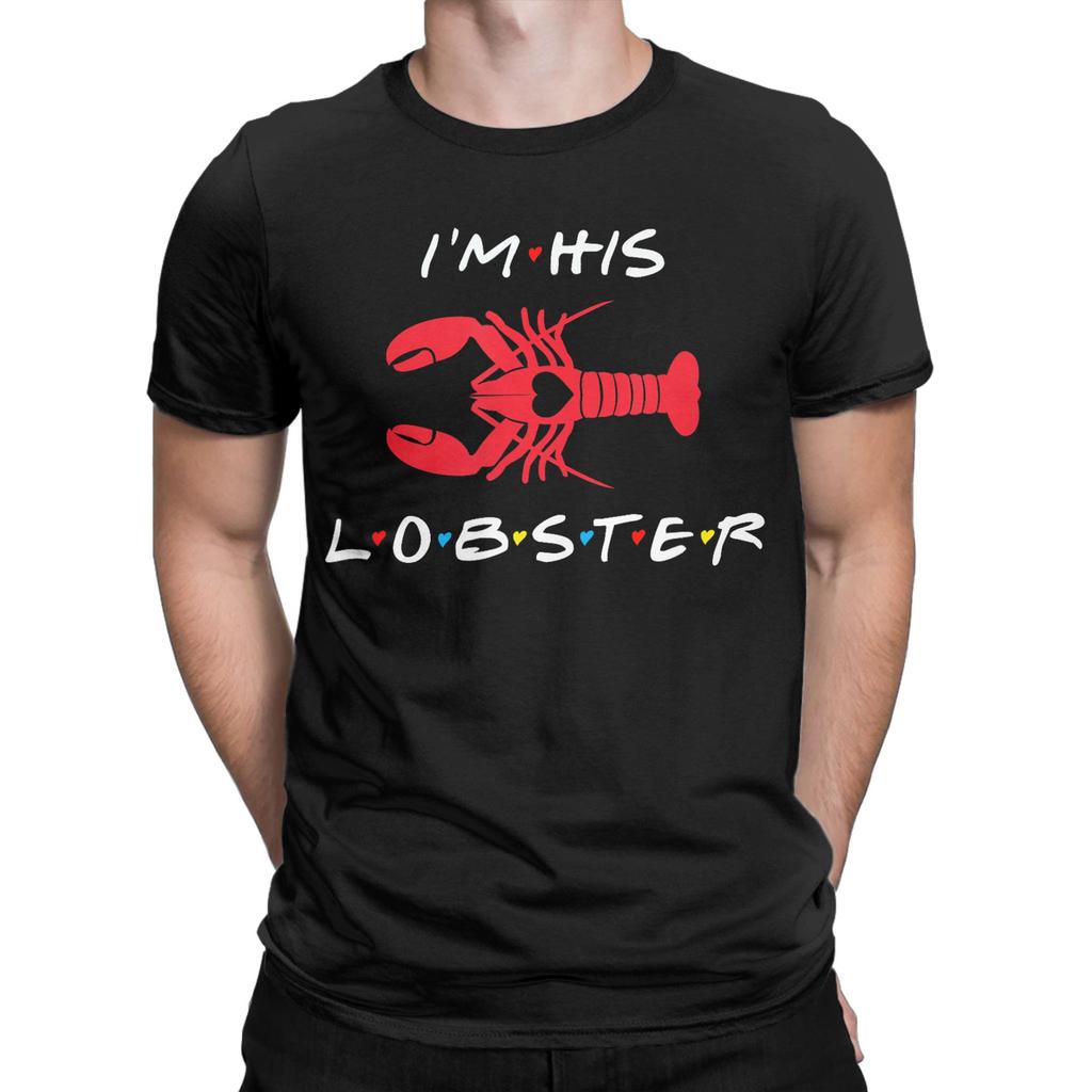 Unisex Unisexs Tshirt Lobster Lovers Club Funny Cotton Tee Shirt Short Sleeve T Shirts Crew Neck Clothes Big Size