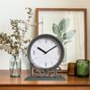 High Quality Non Ticking Clock Fashion Round Pointers Clock Vintage Style Desk Clock  Dorm