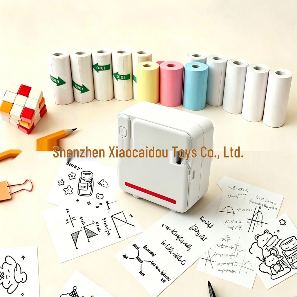 Compact Bluetooth Thermal Label Printer for Sticky Notes and Adhesive Stickers