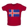 Vlajka Islandu - Dětské Chlapecké Dívčí Unisex Tričko / Overálek - Vlajky Reykjavík Modrá Laguna Země