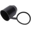 50mm Tow Ball Bar Cap Black Towing Hitch Ball Protective Cover Trailer Hitch Ball Cap for RV Motorhome