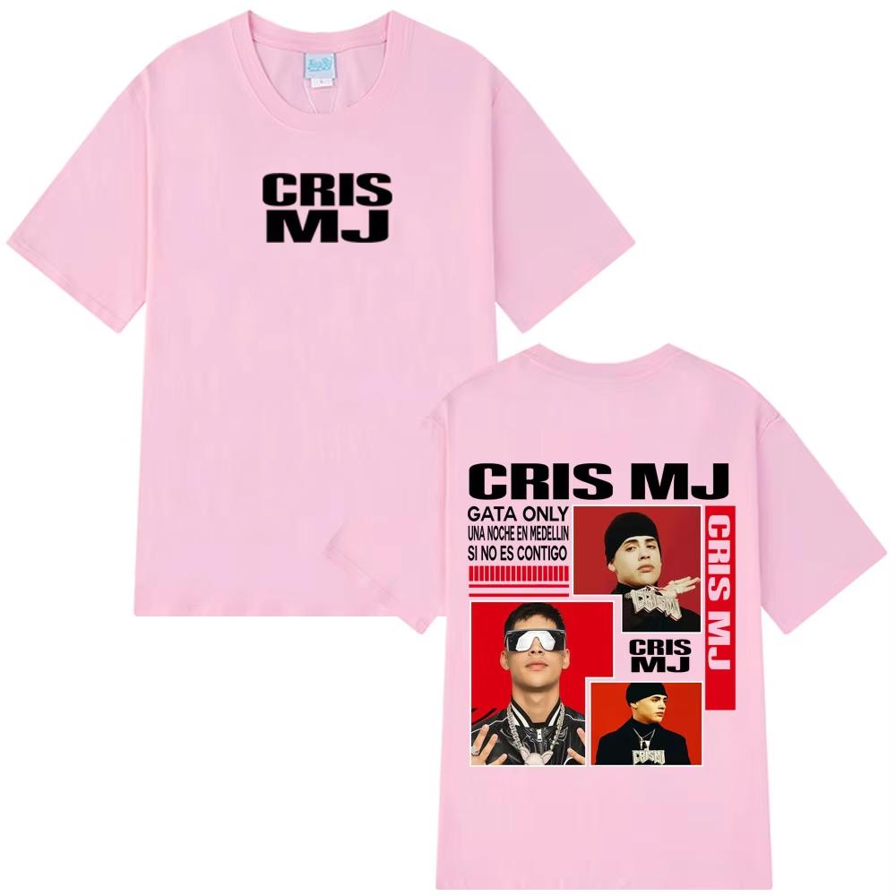 

Rapper Cris Mj Tour 2026 summer Merch Tshirts men women Tshirt vintage y2k clothes Shortsleeved top pure Cotton Streetwear 4XL