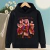2025 New Autumn/Winter KPop Devil Hunter Cartoon Printed Girls' Hoodie Warm Children's Fashion Casual Children's Clothing Top