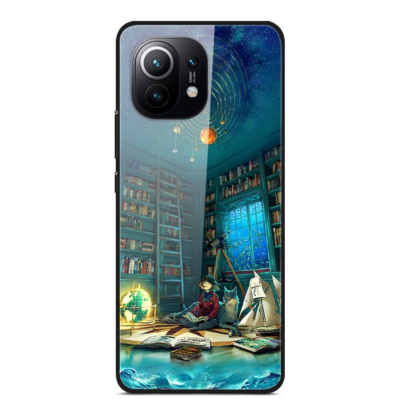 Luxury Cover Case for Xiaomi mi 11 Tempered Glass Cover for Xiaomi mi 11 Lite 5G NE Phone Case for Xiaomi Mi 11 mi11 Lite Coque