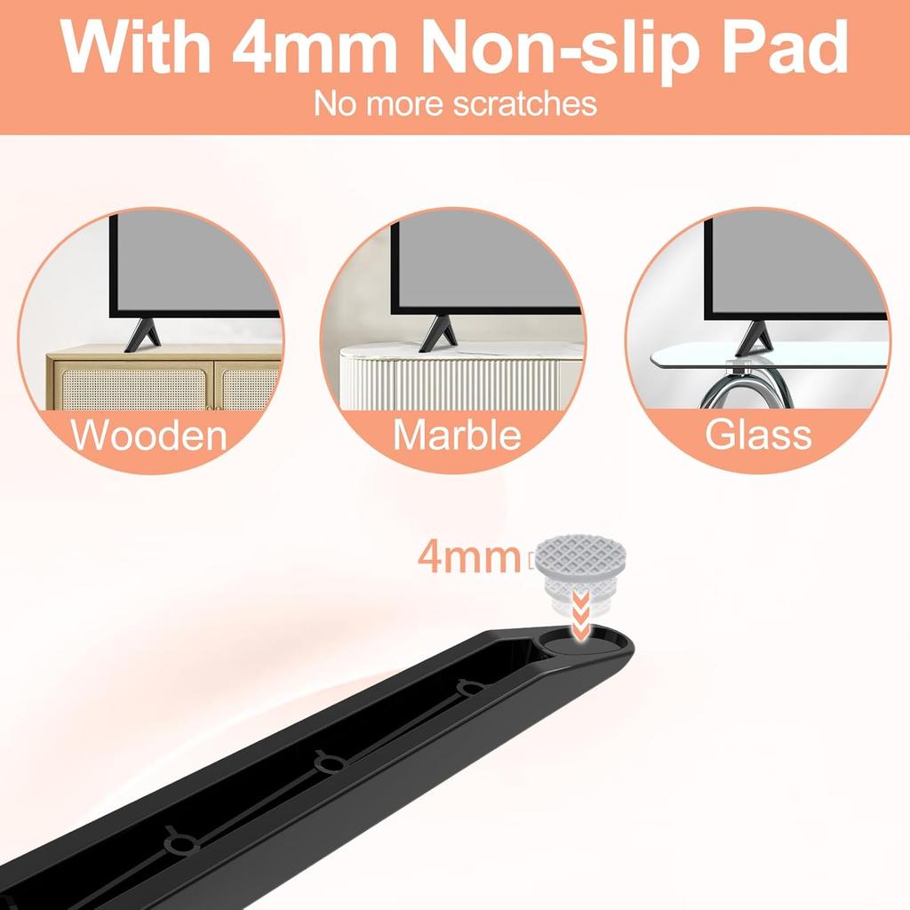 Replacement TV Stand Legs for Vizio, TV Stand Tabletop for Vizio D32H-J09 D40F-J09, Only for Vizio D-Series D32H-J09 D40F-J09 Smart TV, Not Universal