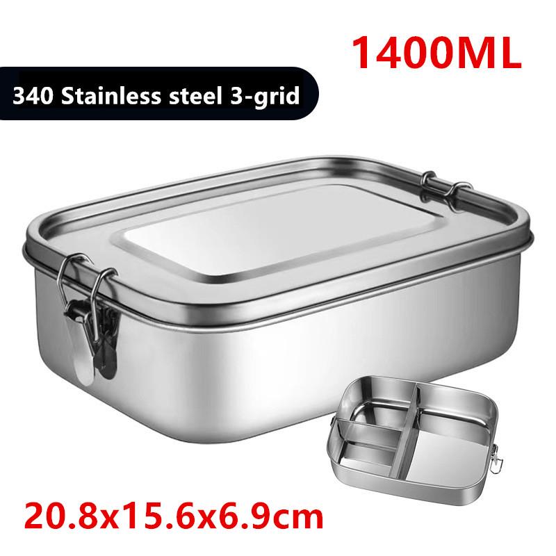 Separate Bento Lunch Box 304 Stainless Steel Lunch Box Baby Child Student Outdoor Camping Picnic Bento Box Tableware Sealed Box