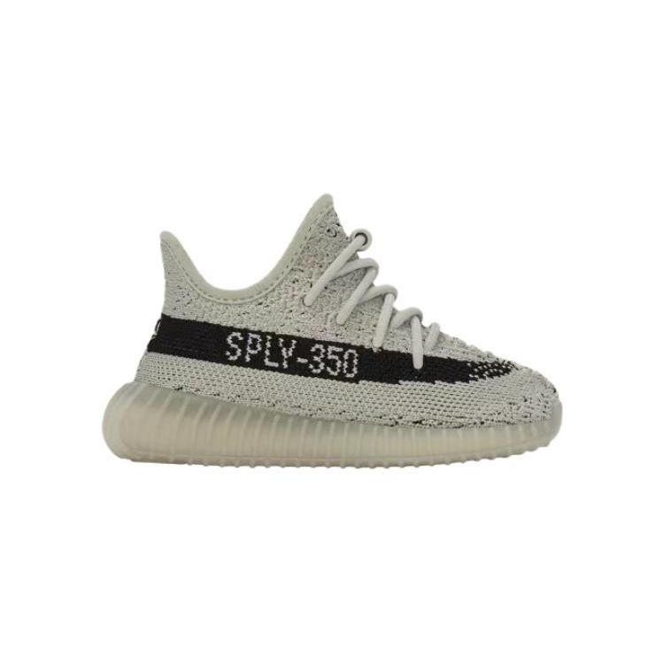 adidas Yeezy Boost 350 V2 Infants Slate Baby Sneakers Tan Core-Black HP7871