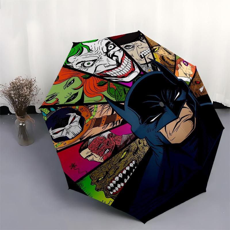 1pc Batman Villains Circle Umbrella with Plastic Handle,Suitable for All Seasons Travel Outdoor Multi-functional UmbrellaDCS036
