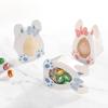 WTEMPO Clear Window Gift Boxes for Easter Designed In The Shape of A Rabbit Foldable DIY Small Presents Packaging Boxes Party Decor Gift Boxes